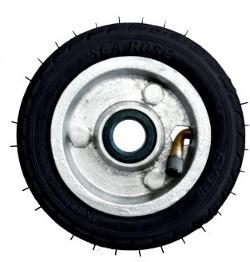 Roda de Aluminio de 3' com Pneu e Camara 5x1,1/8 RLRA 31-1