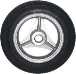 Roda de Aluminio de 6' Montada com Borracha Macica 10' RL 106