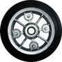 imagem: Roda de Aluminio de 6' Montada com Parafusos Montado com Borracha Macica 9' RLBRE 105-4